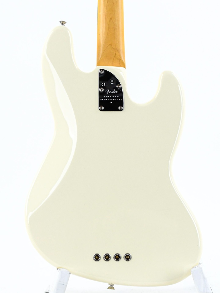 Fender American Pro II Jazz Bass Olympic White RW Lefty 2021-7.jpg
