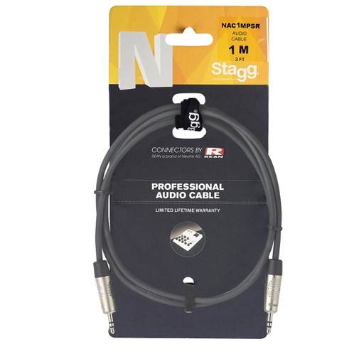 Stagg NAC1MPSR Audio Cable Mini Stereo Jack 1M