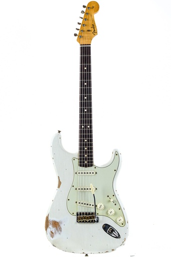 Fender Custom Shop LTD Edition 63 Stratocaster Aged Olympic White Heavy Relic 2021