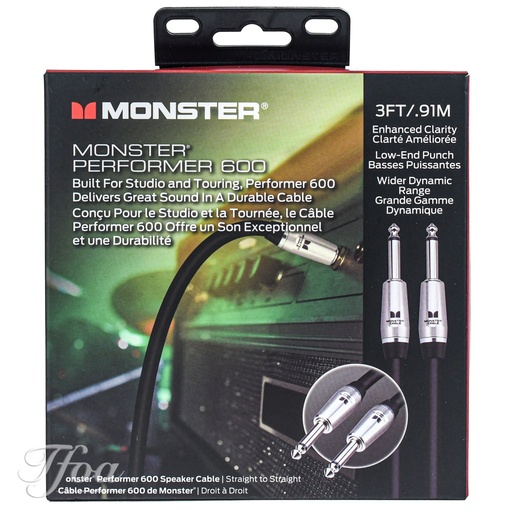 [MP-SP3] Monster Cable Performer 600 Speaker Cable 3FT/0.9M