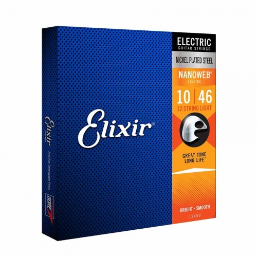 Elixir 12450 Nanoweb Electric Guitar 12 String 010/046