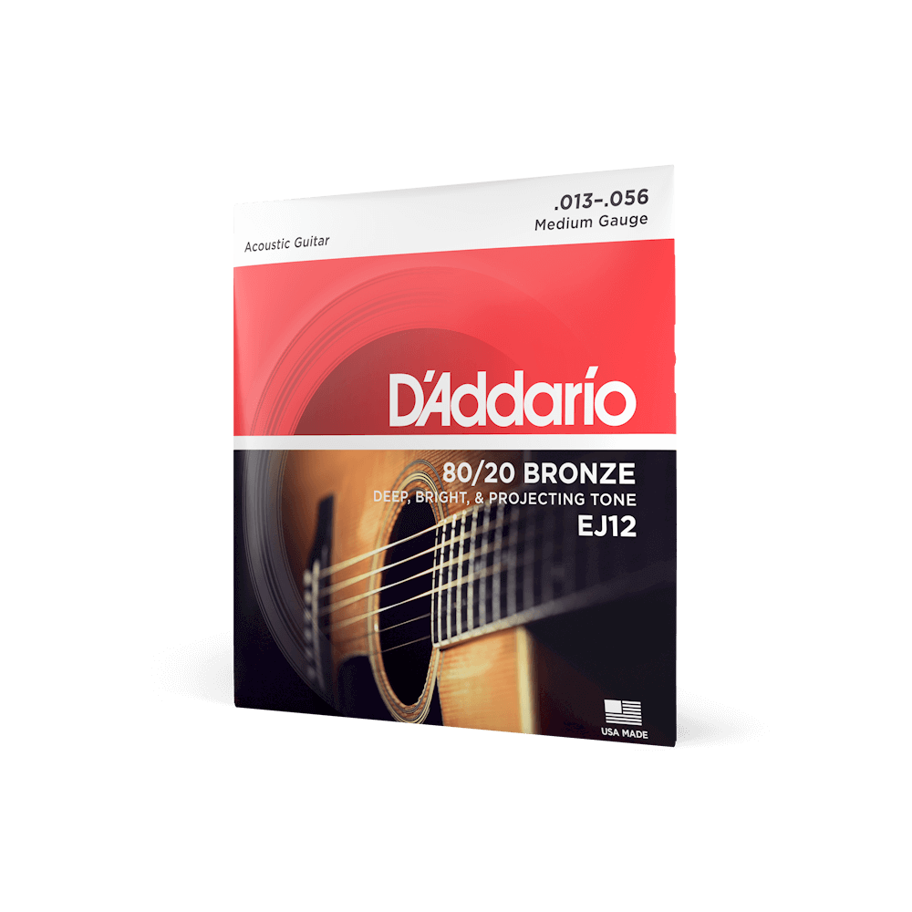 D'Addario EJ12 Medium - 80/20 Bronze