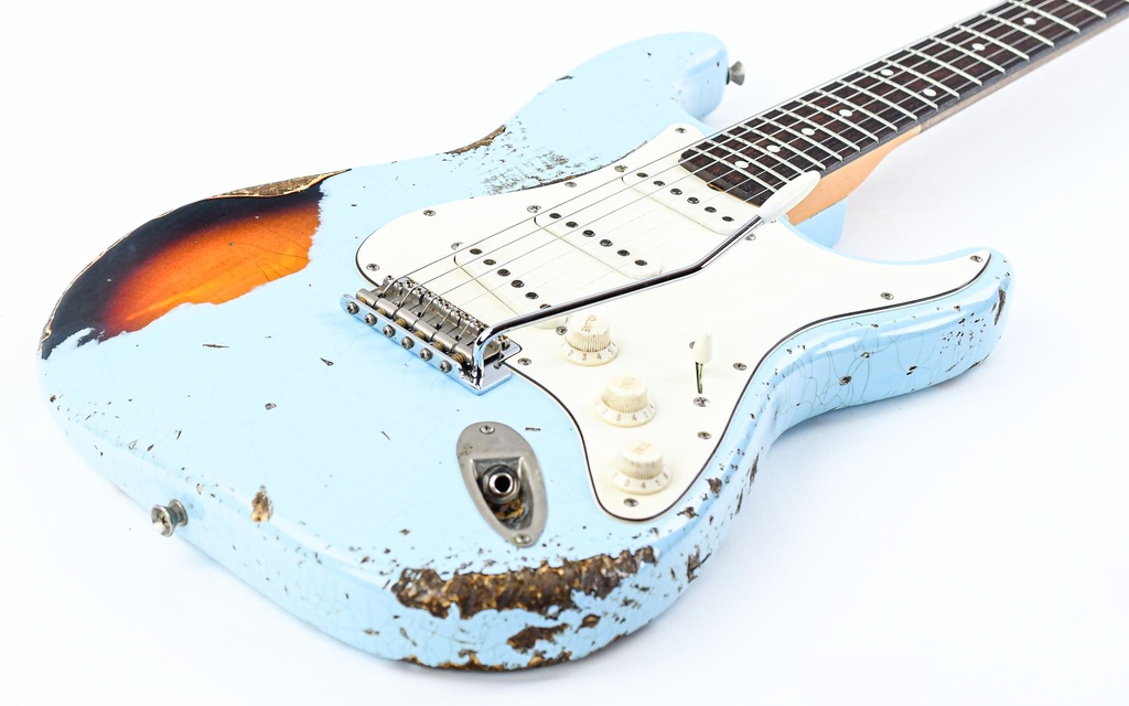 Del Tone 60s S Style Daphne Blue Over Sunburst Heavy Aged-11.jpg