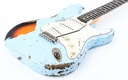 Del Tone 60s S Style Daphne Blue Over Sunburst Heavy Aged-11.jpg