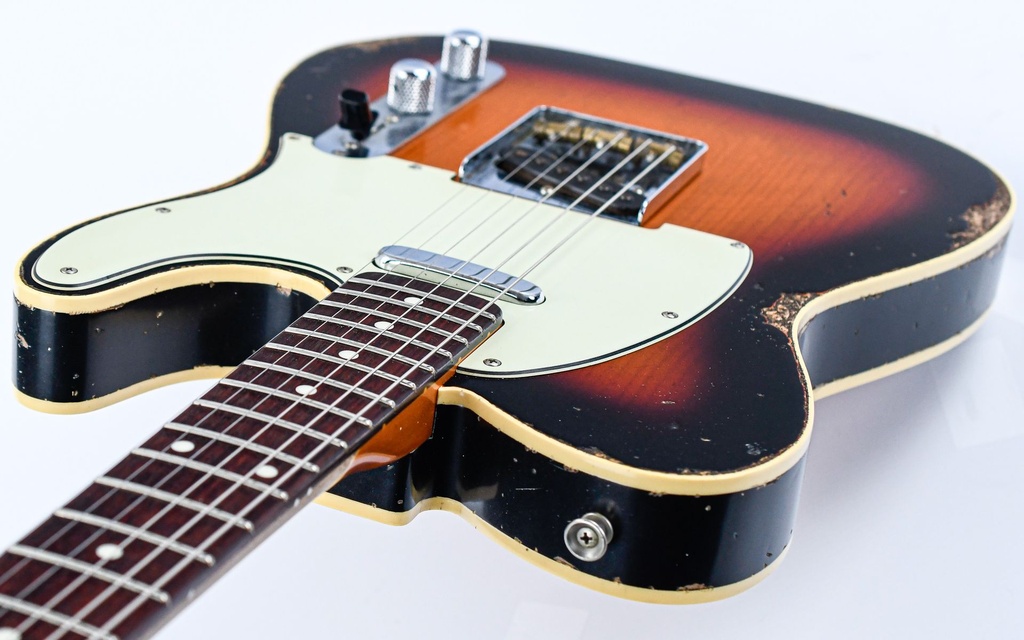 Del Tone 60s T Style Custom 3 Tone Sunburst Heavy Aged-8.jpg