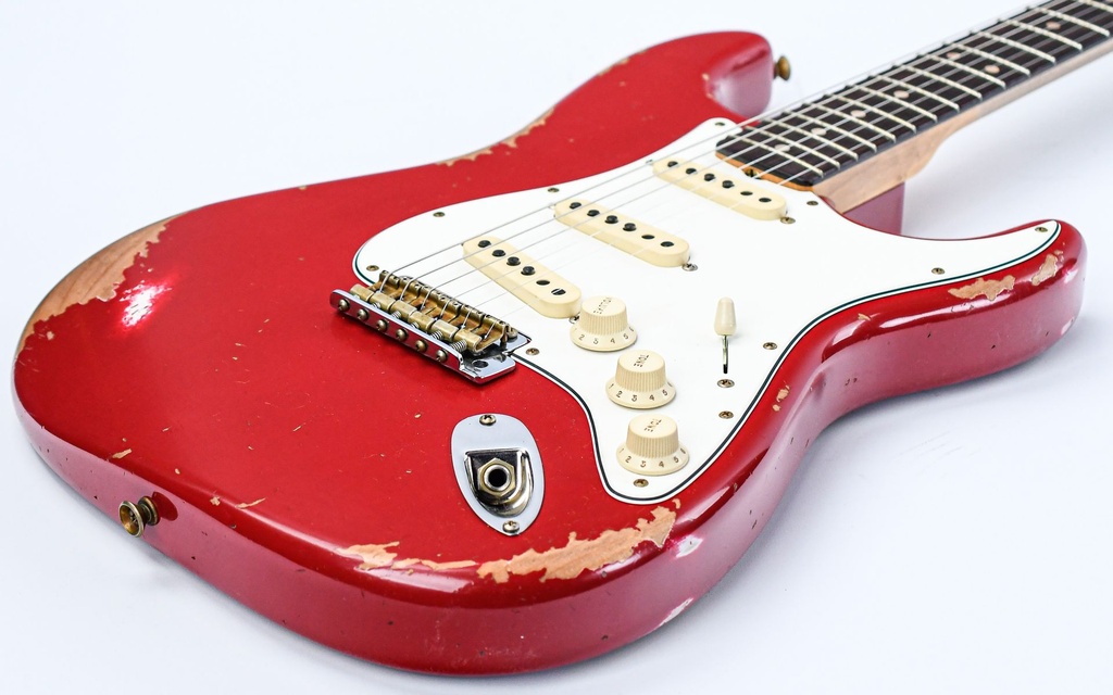 [US24-99, 63 Strat HREL DKR RW] Fender Custom Shop 1963 Stratocaster Dakota Red Heavy Relic-12.jpg