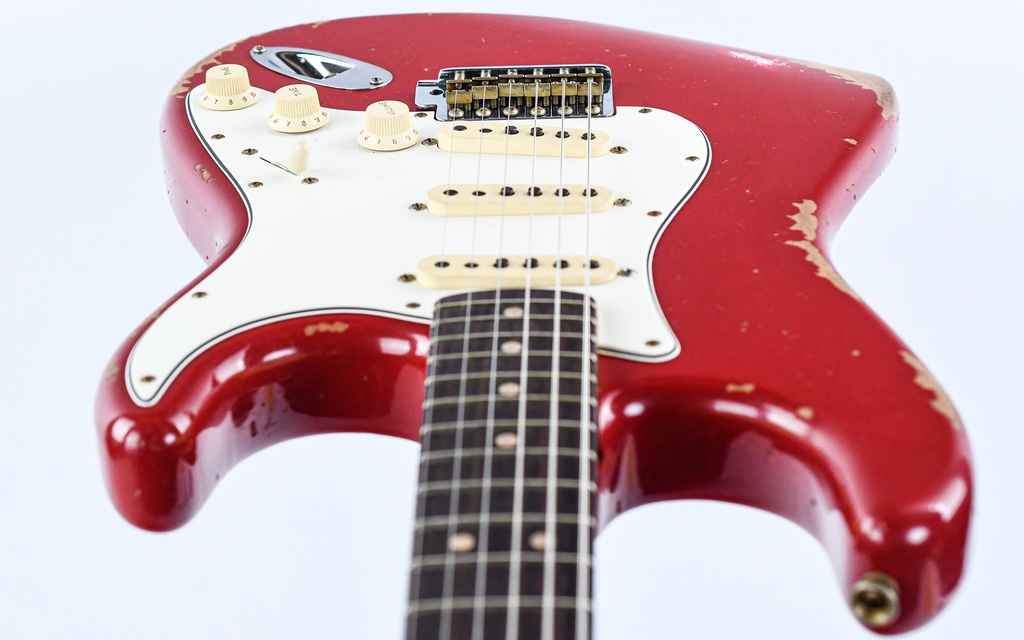 [US24-99, 63 Strat HREL DKR RW] Fender Custom Shop 1963 Stratocaster Dakota Red Heavy Relic-13.jpg