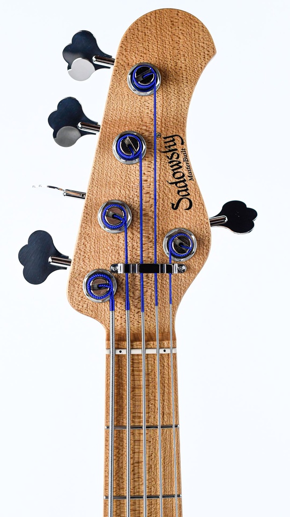 Sadowsky MasterBuilt 21-Fret Standard J-J Bass Red Alder Body 5-String Natural Transparent Satin-5.jpg