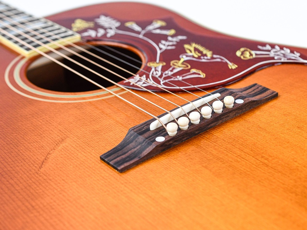 Gibson 1960 Hummingbird Fixed Bridge Heritage Cherry Sunburst-10.jpg
