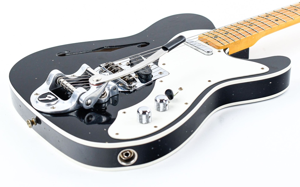 Fender Custom Shop 50s Thinline Telecaster Journeyman Relic Bigsby Black-11.jpg