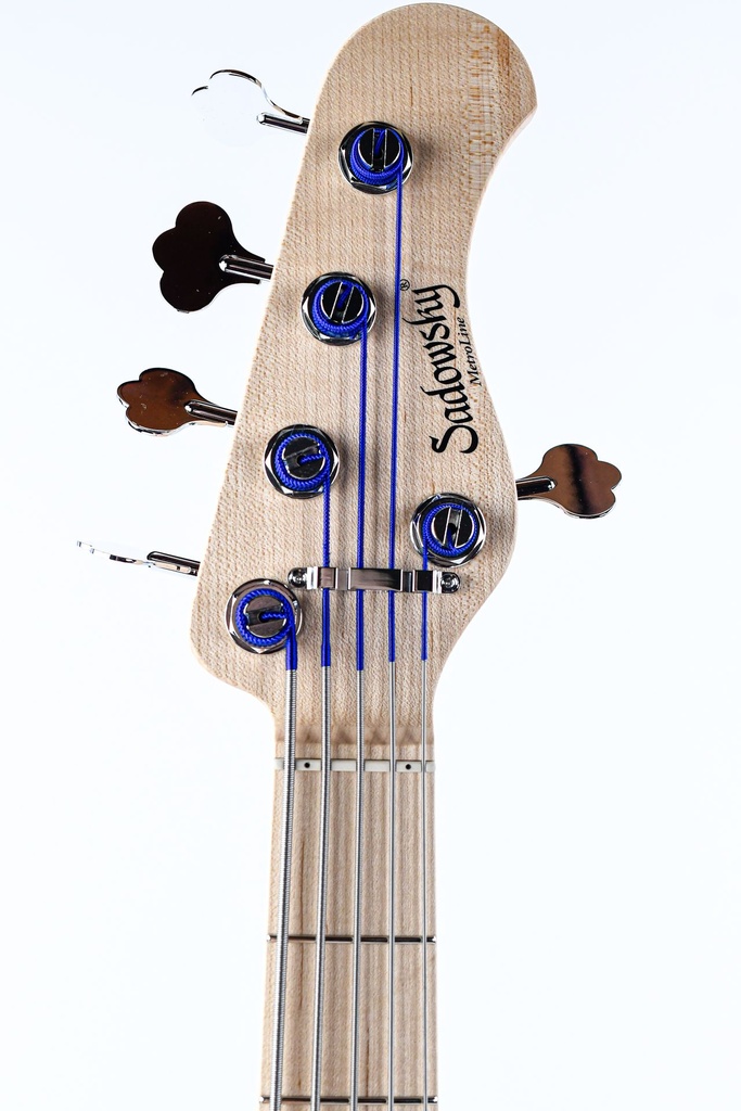 Sadowsky MetroLine 24-Fret Single Cut Bass, Swamp Ash Body, 5-String - Natural Transparent Satin-4.jpg