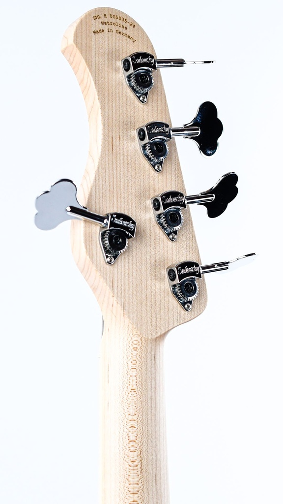 Sadowsky MetroLine 24-Fret Single Cut Bass, Swamp Ash Body, 5-String - Natural Transparent Satin-5.jpg