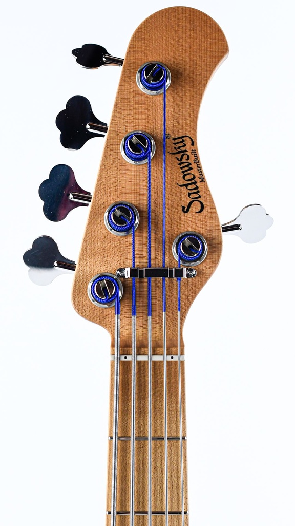 Sadowsky MasterBuilt 21-Fret Standard J-J Bass Swamp Ash Body 5-String Black Transparent Satin-5.jpg