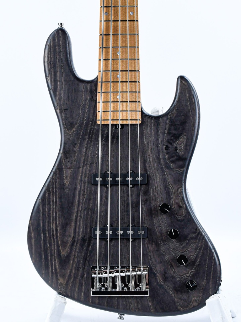 Sadowsky MasterBuilt 21-Fret Standard J-J Bass Swamp Ash Body 5-String Black Transparent Satin-4.jpg