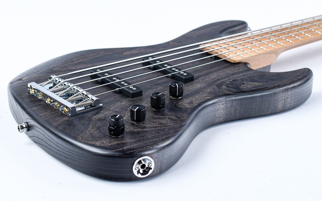 Sadowsky MasterBuilt 21-Fret Standard J-J Bass Swamp Ash Body 5-String Black Transparent Satin-12.jpg