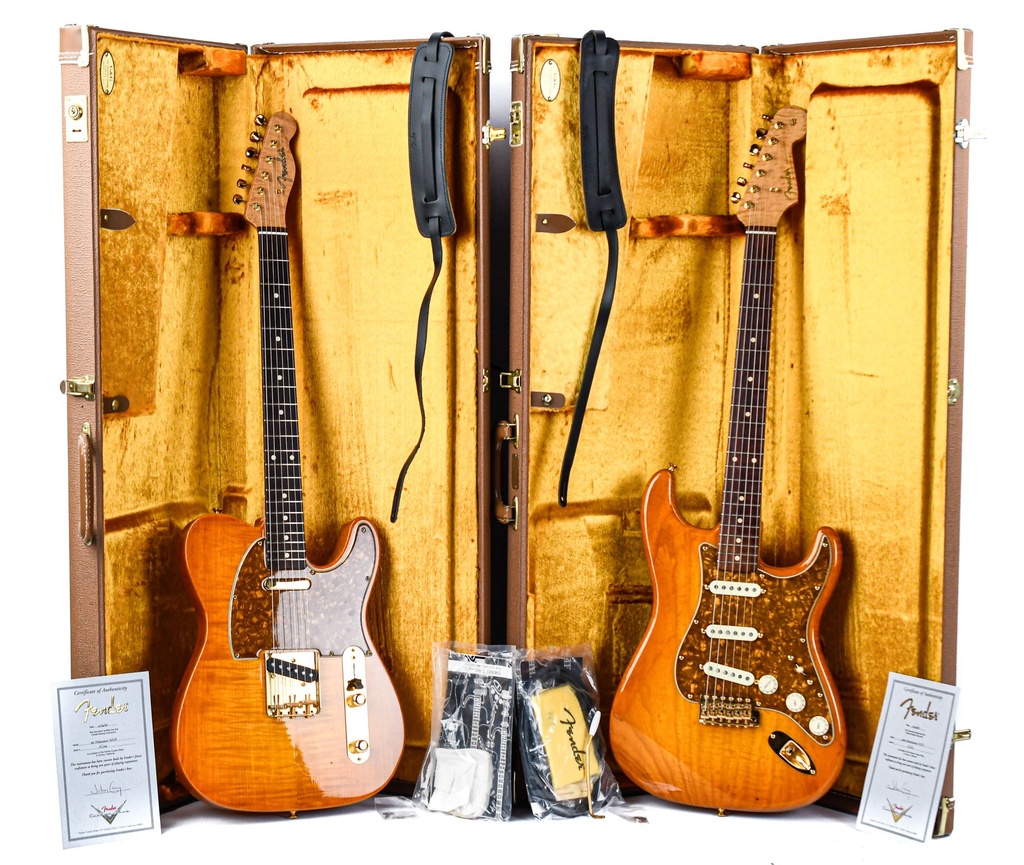 Matching Set John Cruz Masterbuilt 1960 Fender Stratocaster and Telecaster NOS 2006.jpg