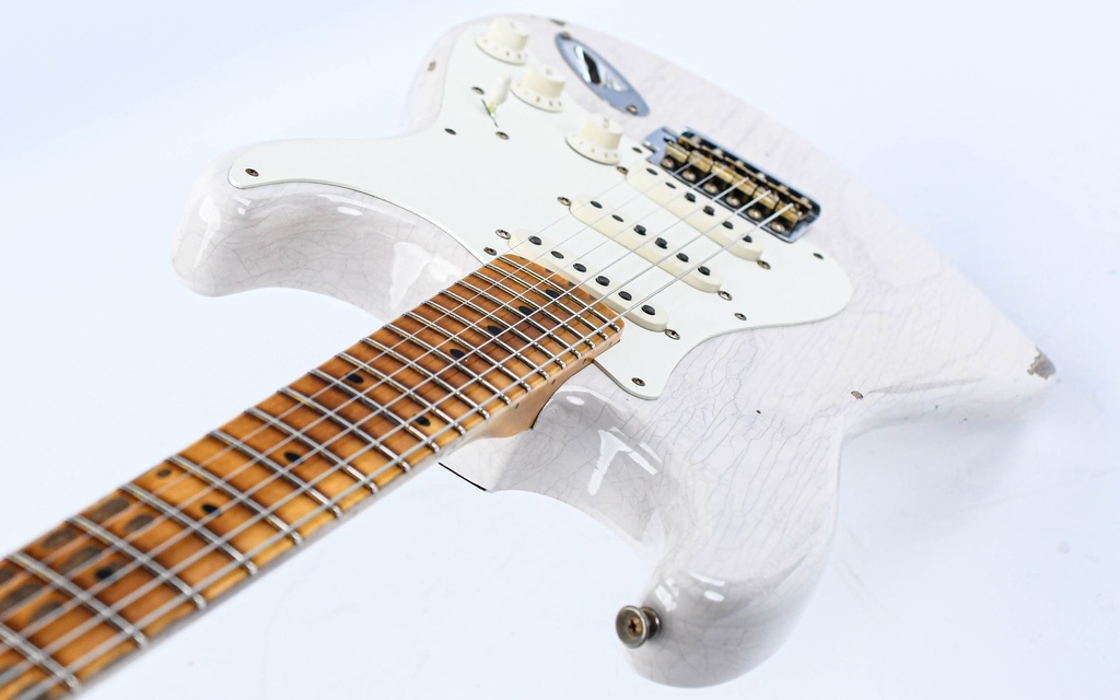 [US24-90, 55 Strat REL WBL MN] Fender Custom Shop 1955 Stratocaster White Blonde Relic-9.jpg