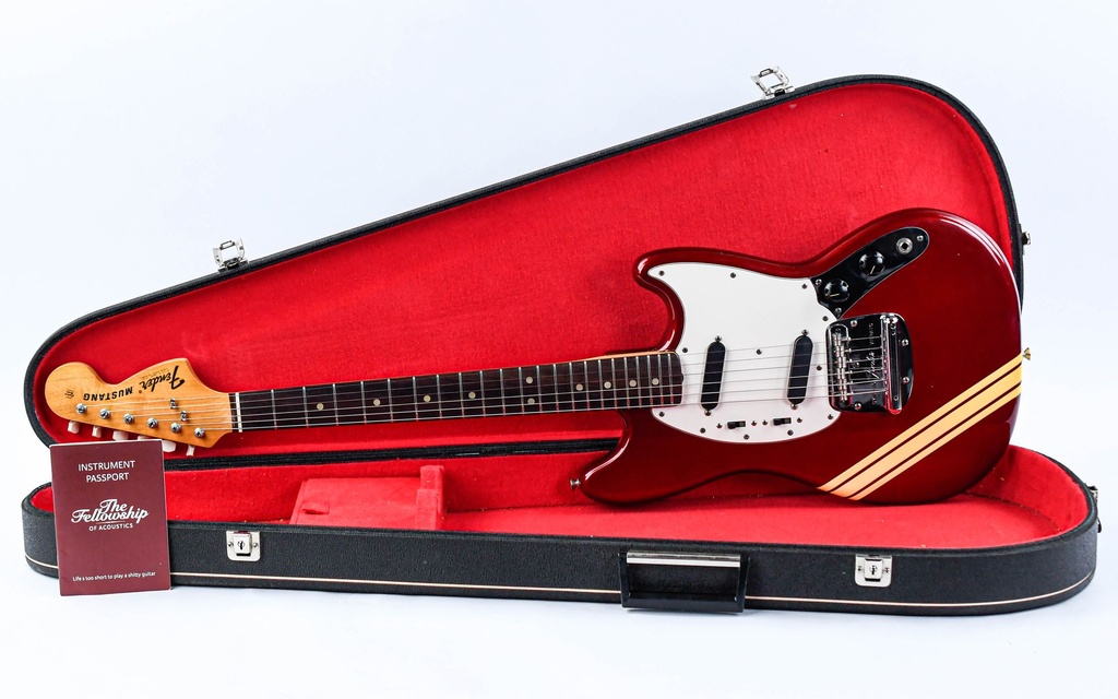 Fender Mustang Candy Apple Red Racing Stripes 1974-1.jpg