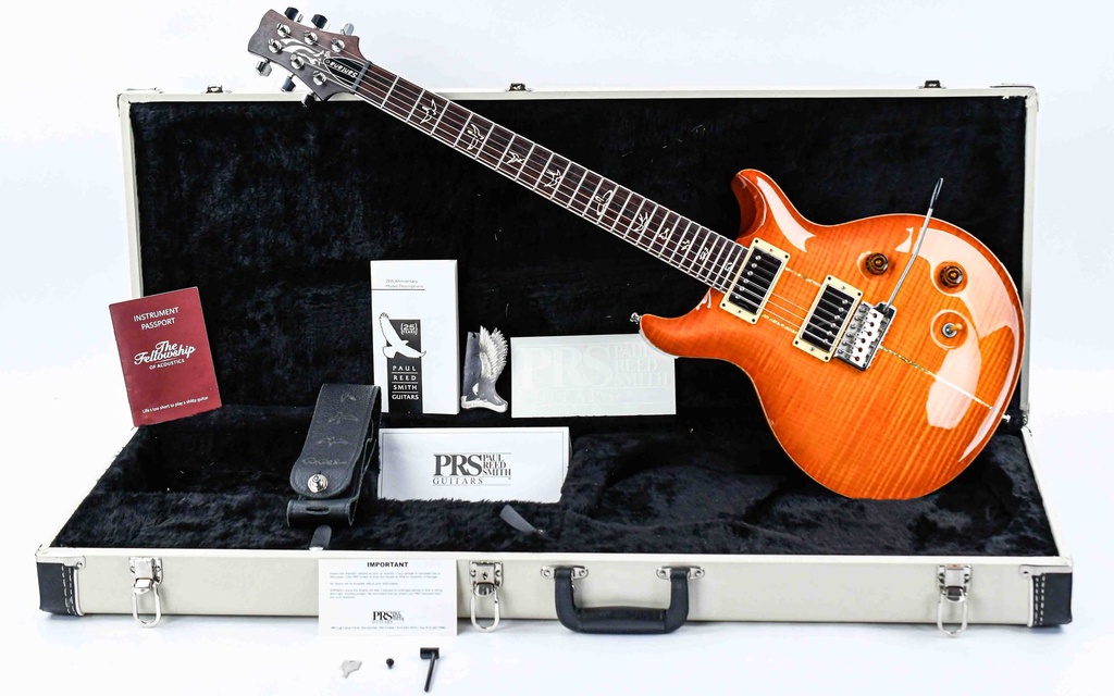 PRS 25th Anniversary Santana Signature 10 Top Retro Smoked Amber 2009-1.jpg