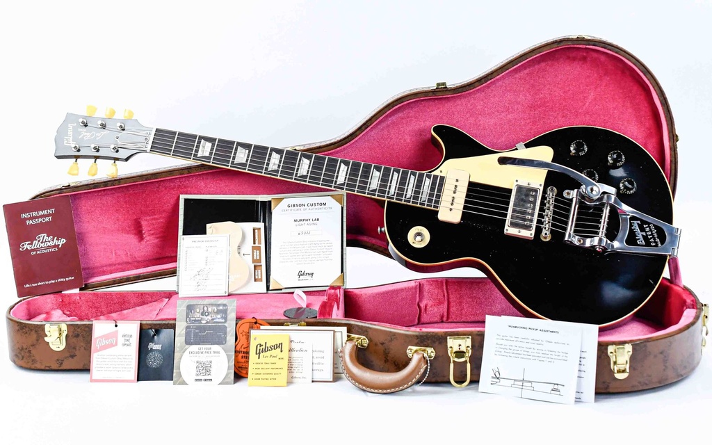 [LPR56PSL22409] Gibson Les Paul '56 Standard Ebony Top Bigsby Murphy Lab Light Aged-1.jpg