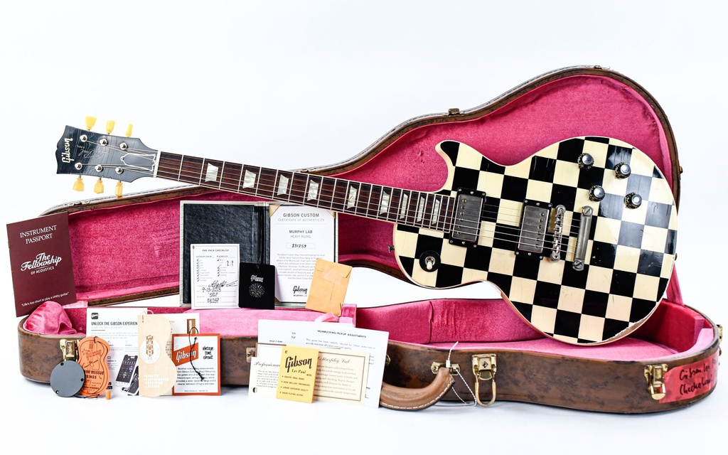 Gibson Custom Shop 1958 Les Paul Standard M2M Checkerboard Top Murphy Lab Heavy Aged 2023-1.jpg