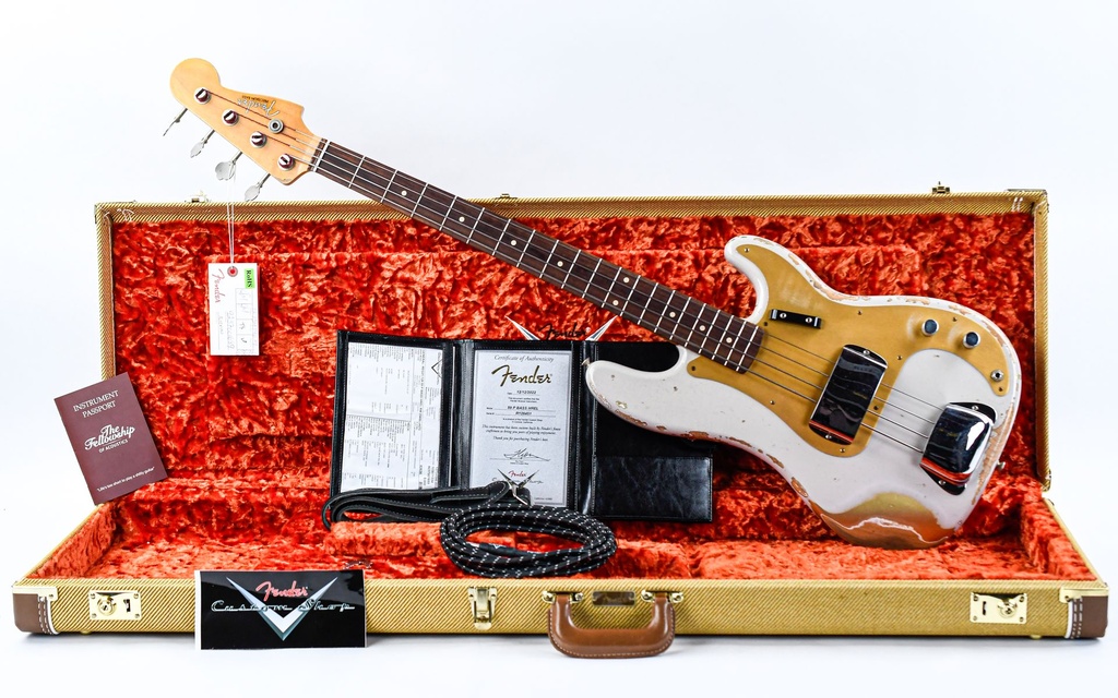 Fender Custom Shop 59 P Bass Heavy Relic Dirty White Blonde-Aztec Gold 2022-1.jpg