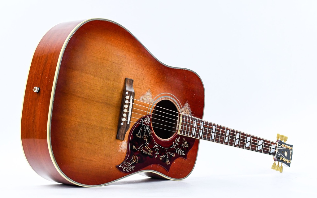 Gibson 1960 Hummingbird Heavy Aged Washed Cherry Sunburst-15.jpg