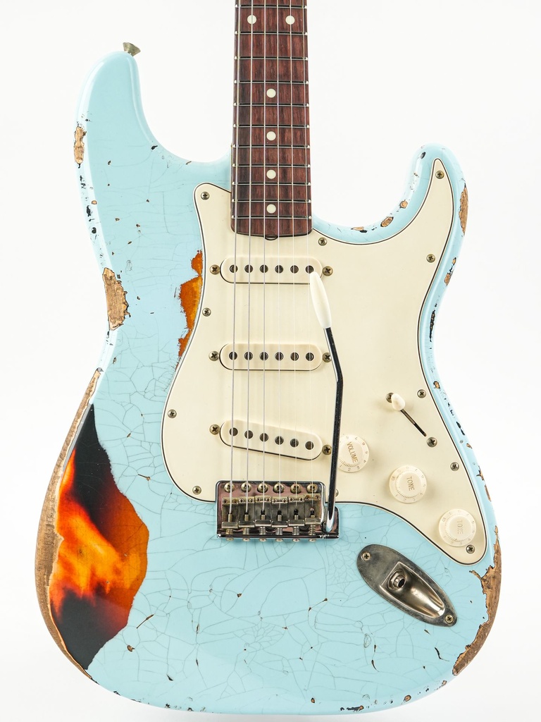 Del Tone 60s S Style Daphne Blue Over Sunburst Heavy Aged-4.jpg