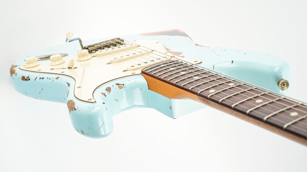 Del Tone 60s S Style Daphne Blue Over Sunburst Heavy Aged-9.jpg