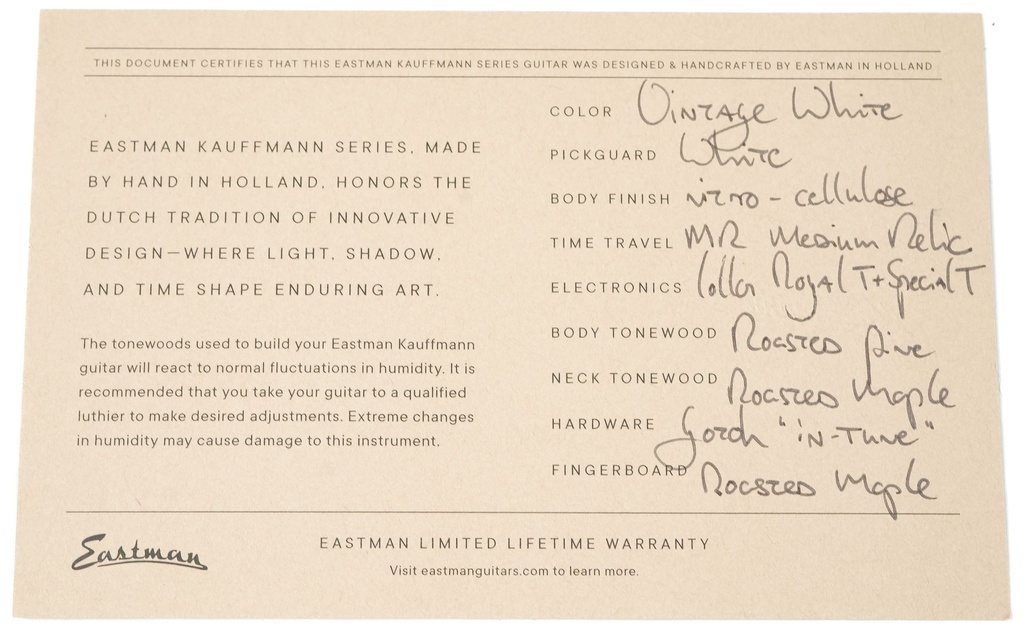 Eastman Kauffmann Series SC Vintage White Medium Relic-2.jpg