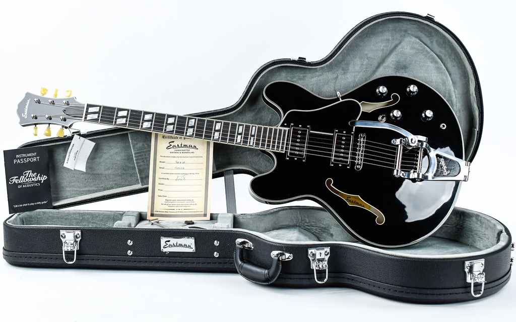 Eastman T486B Bigsby Black Custom