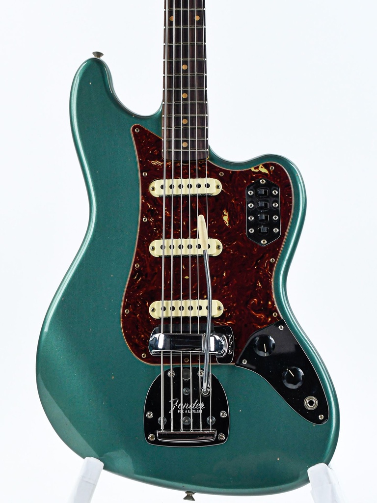 Fender Custom Shop B2 Bass VI Journeyman Aged Sherwood Green Metallic-4.jpg
