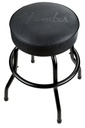 Fender® Embossed Black Logo Barstool, Black/Black, 30"