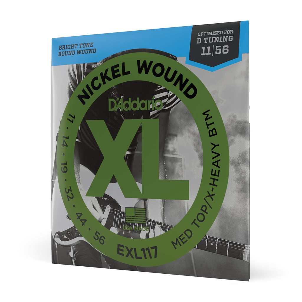 D'addario 11-56 Medium Top/Extra Heavy Bottom