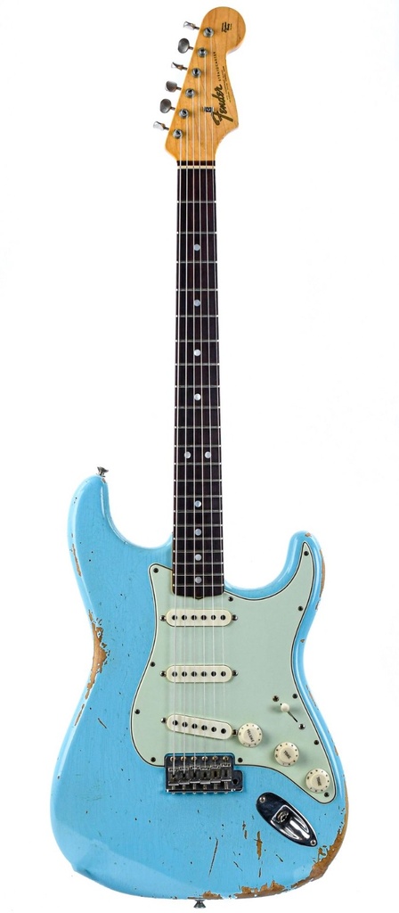 Fender Custom Shop Stratocaster 64 Heavy Relic Daphne Blue 2019