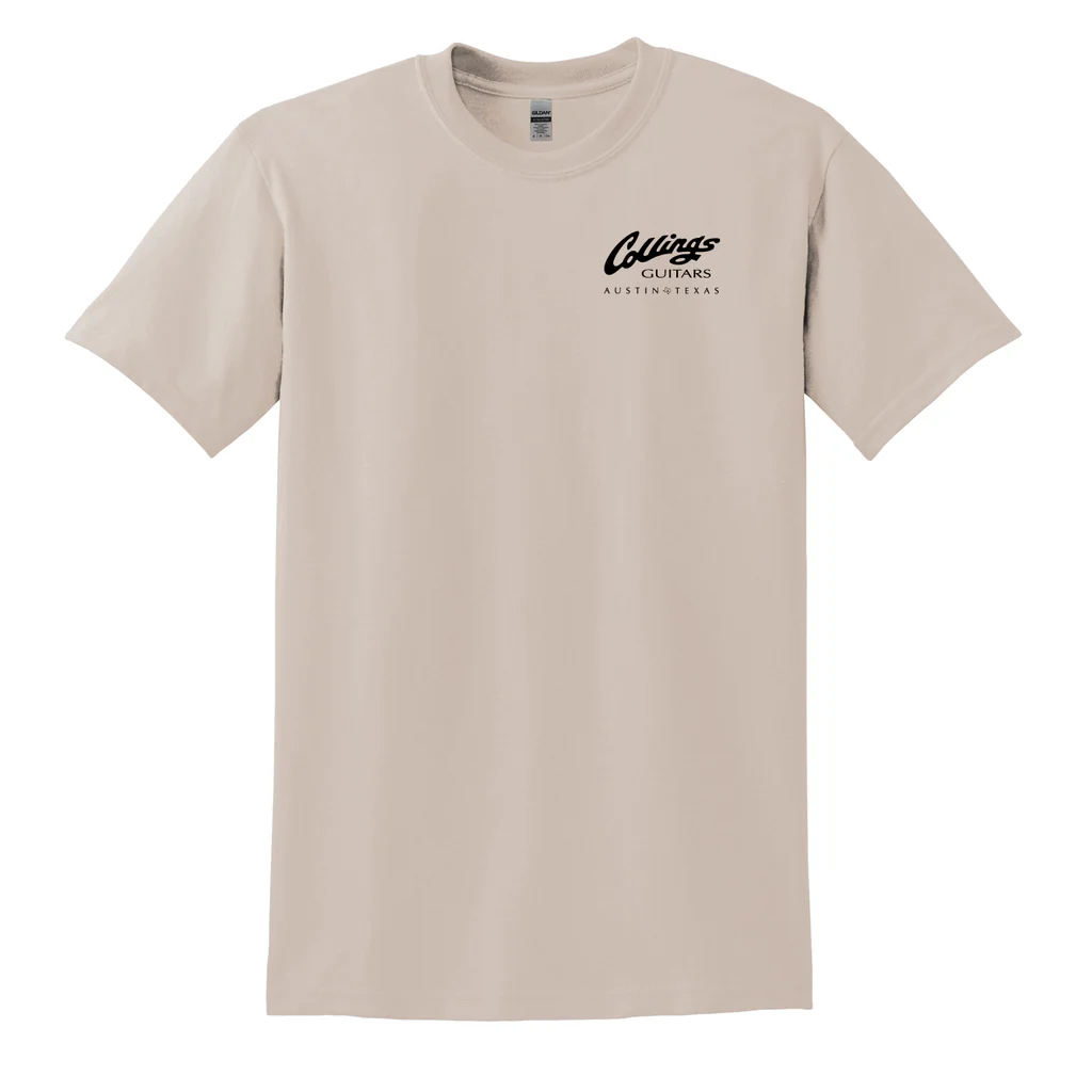 Collings Factory Label Graphic T-Shirt Sand (L)