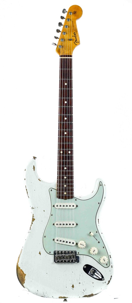 Fender Custom Shop '61 Stratocaster Olympic White Heavy Relic 2019