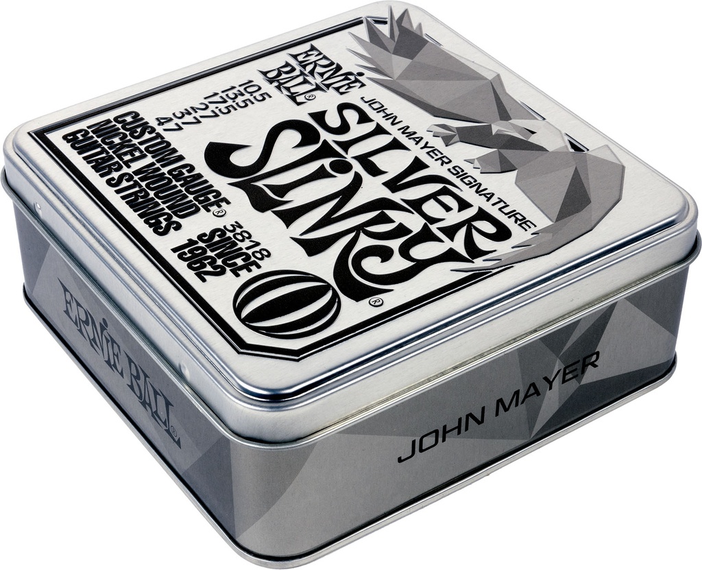 Ernie Ball 3818 John Mayer Silver Slinky 3-Pack