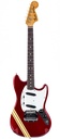 Fender Mustang Candy Apple Red Racing Stripes 1974