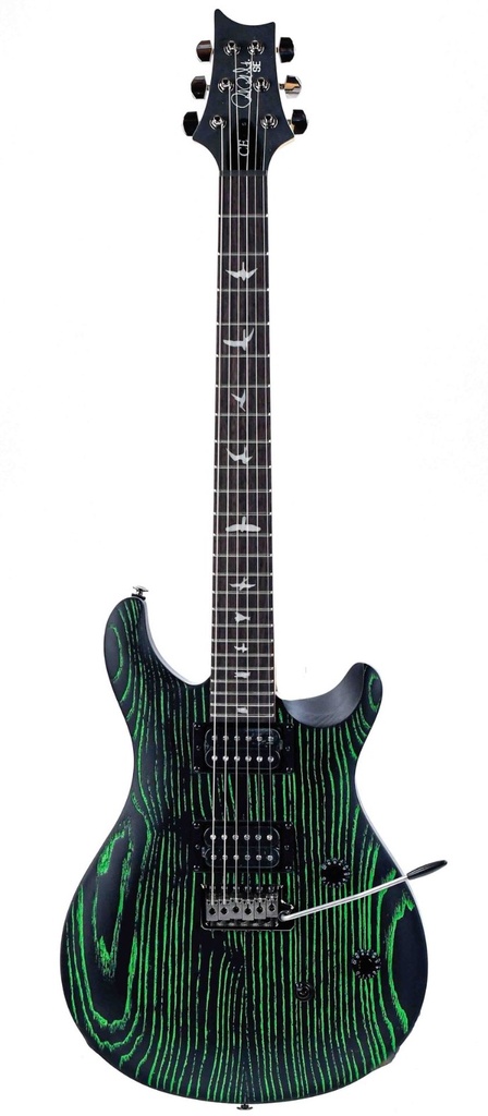 PRS SE CE24 Black Green Sandblasted