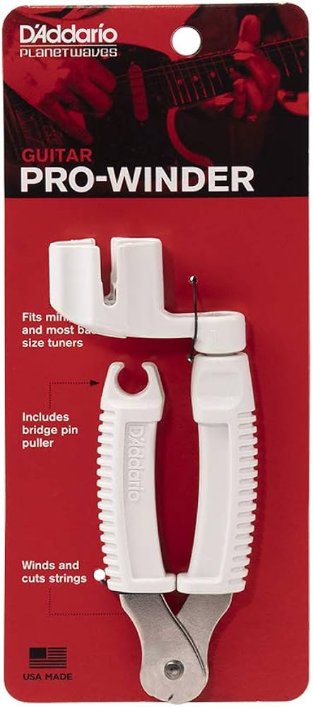 D'Addario Guitar Pro Winder White