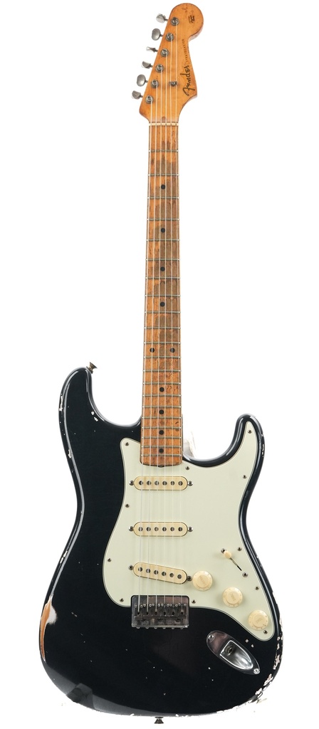 Fender Stratocaster Hardtail Black Refinish 1957.