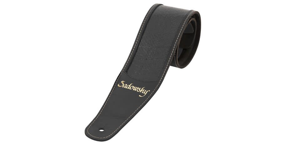 Sadowsky MasterBuilt Genuine Leather Bass Strap Black