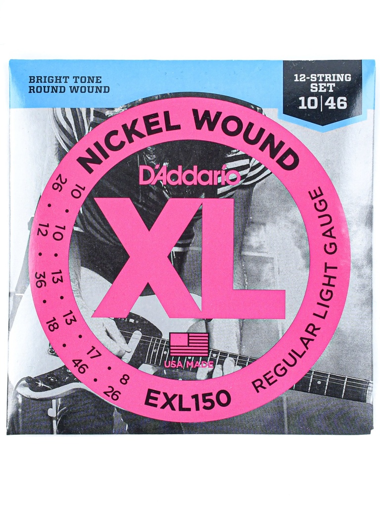 D'Addario EXL150 12 String 10-46