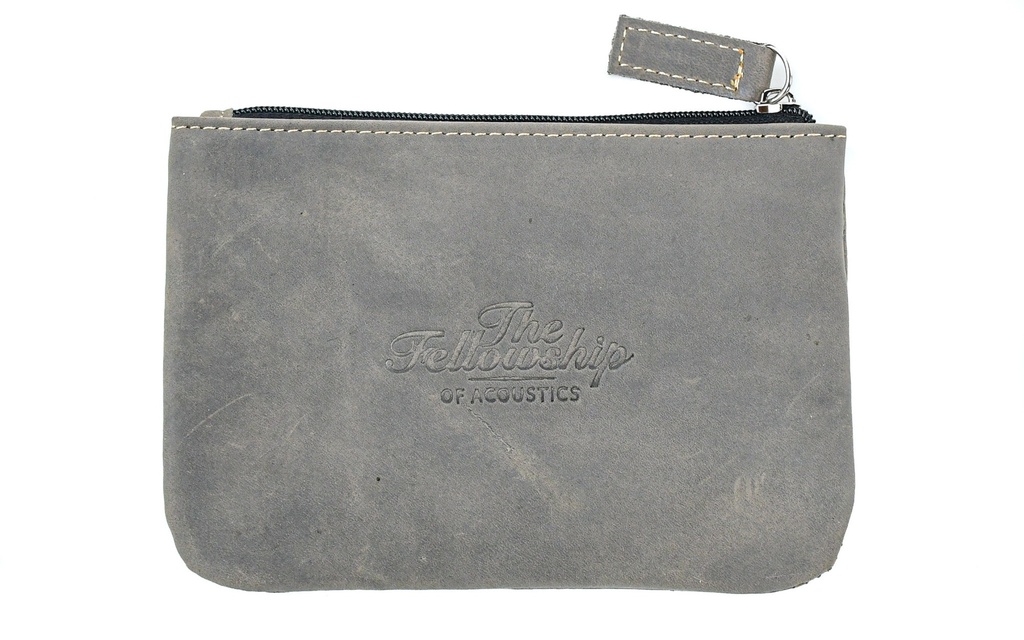 TFOA Leather Pouch Grey