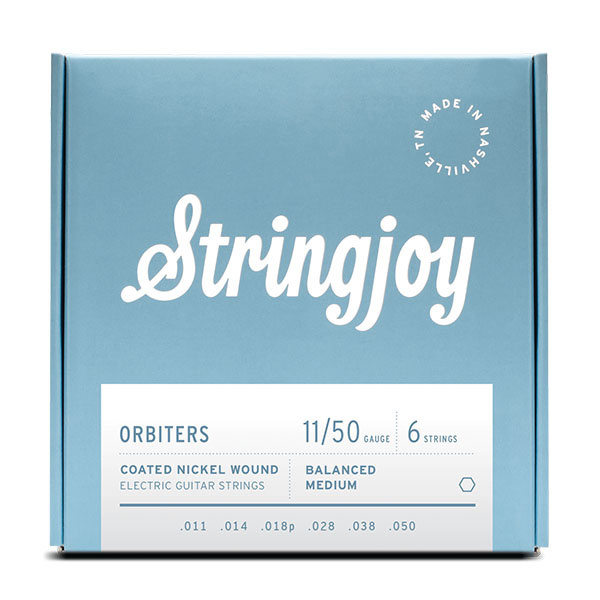 Stringjoy Orbiters 11-50 Coated Nickel Wound Balanced Medium