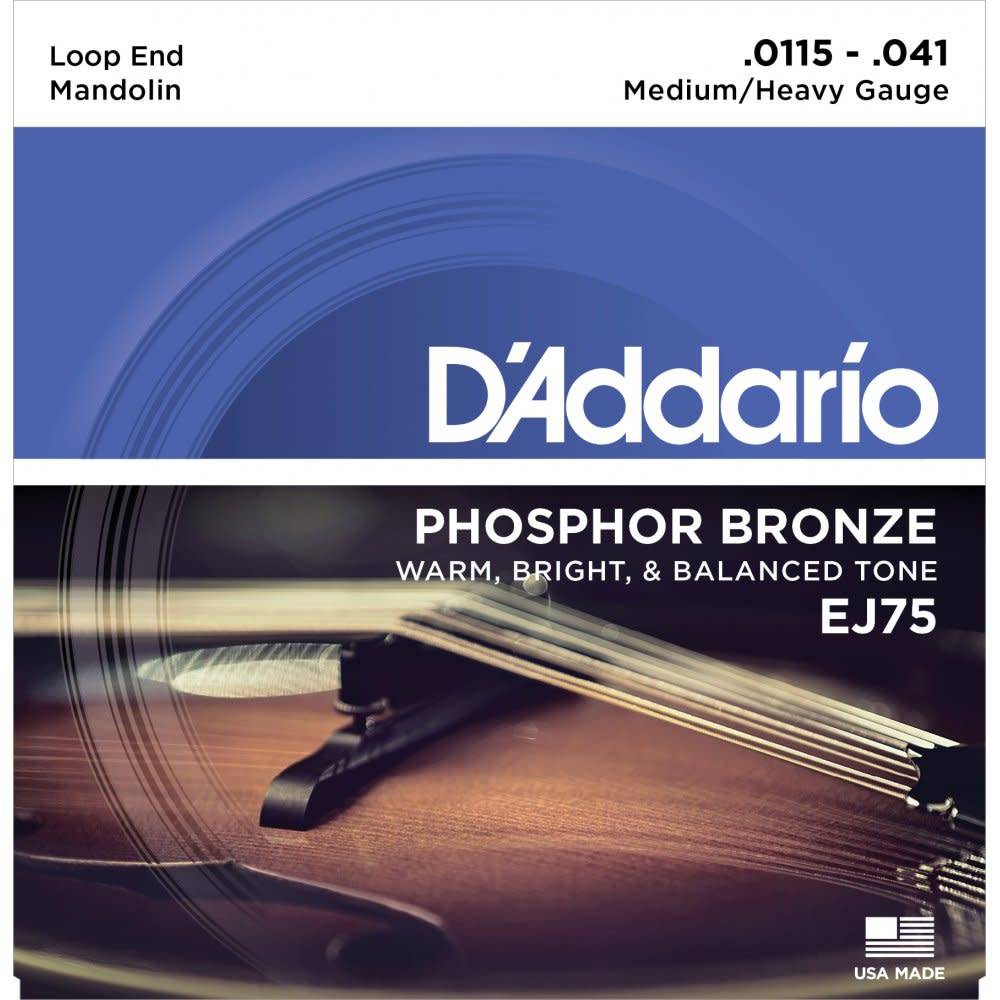 D'Addario EJ75 Mandolin Phosphor Bronze Light 11.5-41