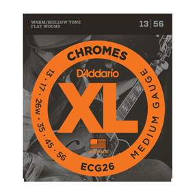 D'Addario ECG26 Chromes Flat Wound Medium 13-56