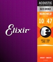 Elixir 11002 Acoustic 80/20 Bronze Nanoweb 10-47 Extra Light