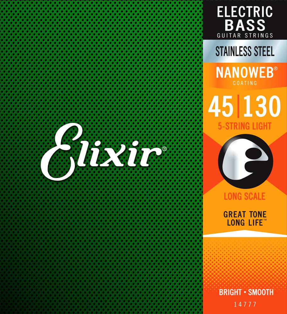 Elixir 14777 5-String Bass Light 45-130